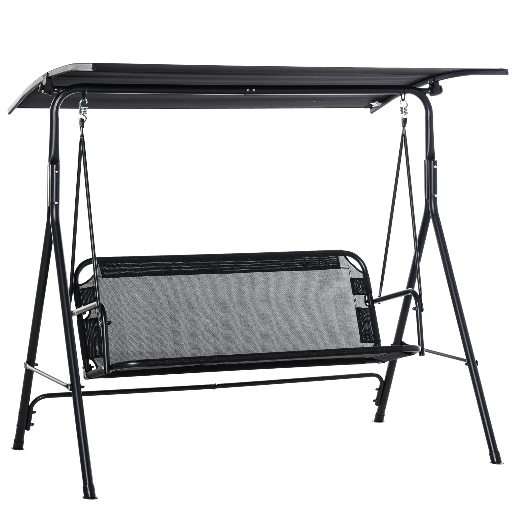 Hollywoodschaukel Metall, Polyester, Texteline