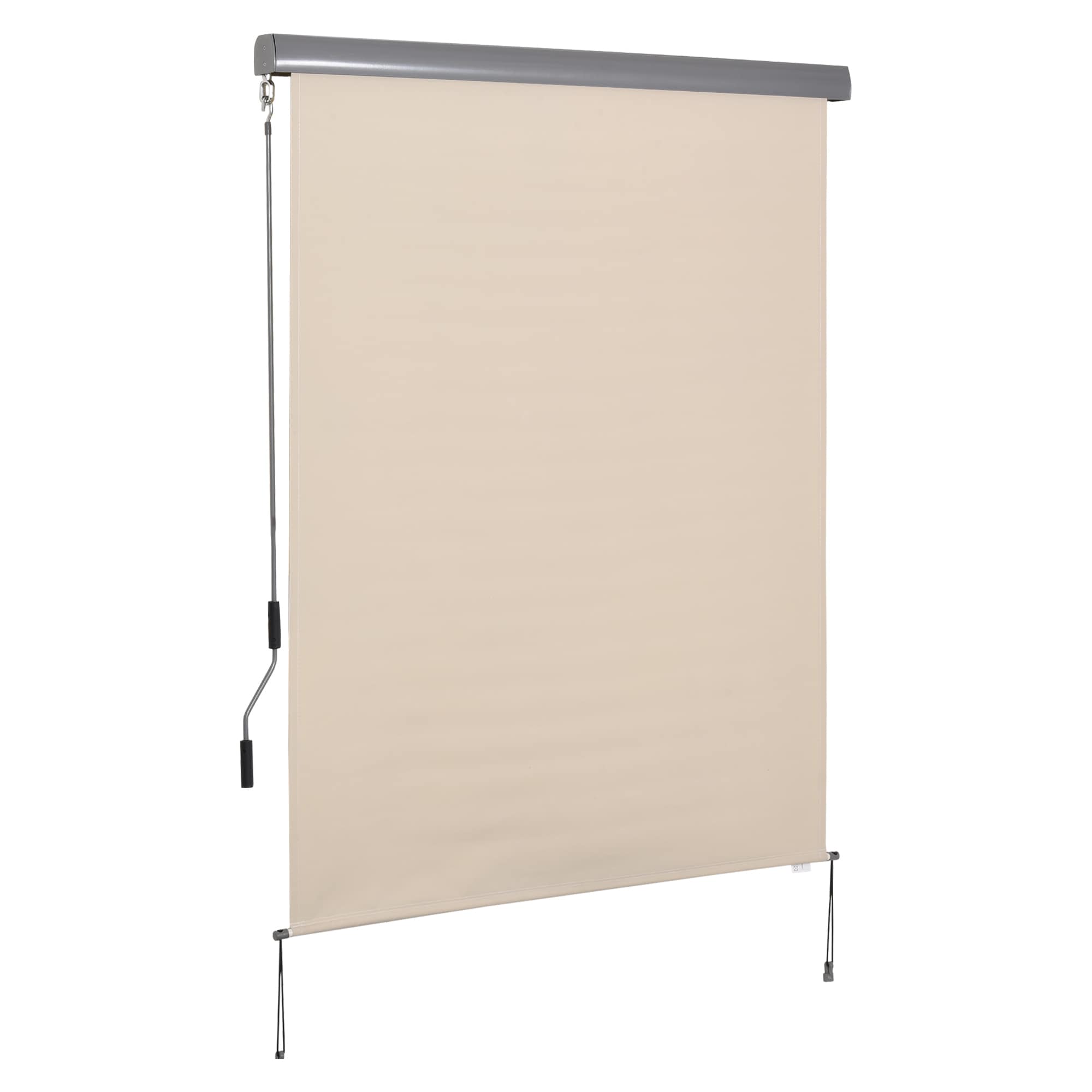 Outsunny Senkrechtmarkise Aluminium, Polyesterstoff - Bild 1