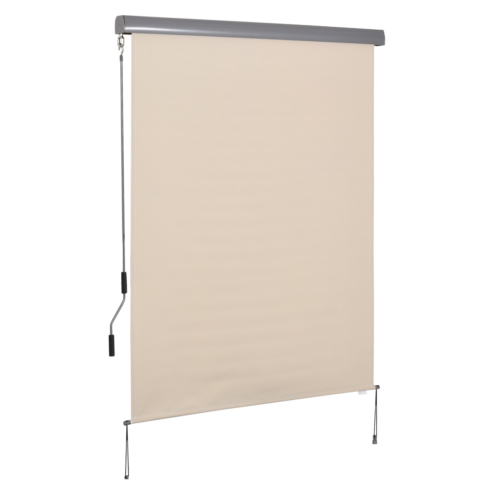 Outsunny Senkrechtmarkise Aluminium, Polyesterstoff | 04251774980142