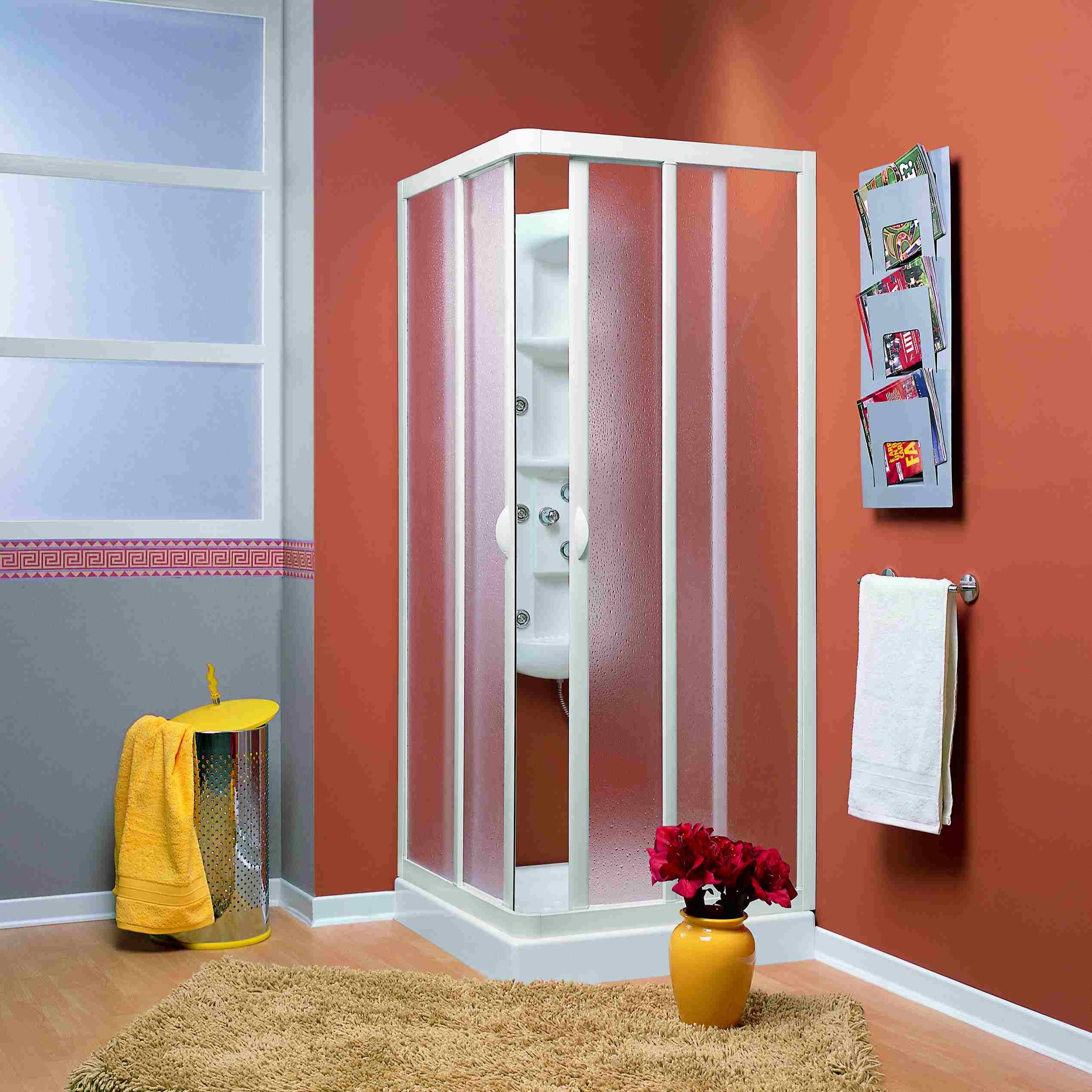 Eck-Duschkabine &raquo;Vela&laquo; freistehend 75x75 | versch. Gr&ouml;&szlig;en - Bild 1