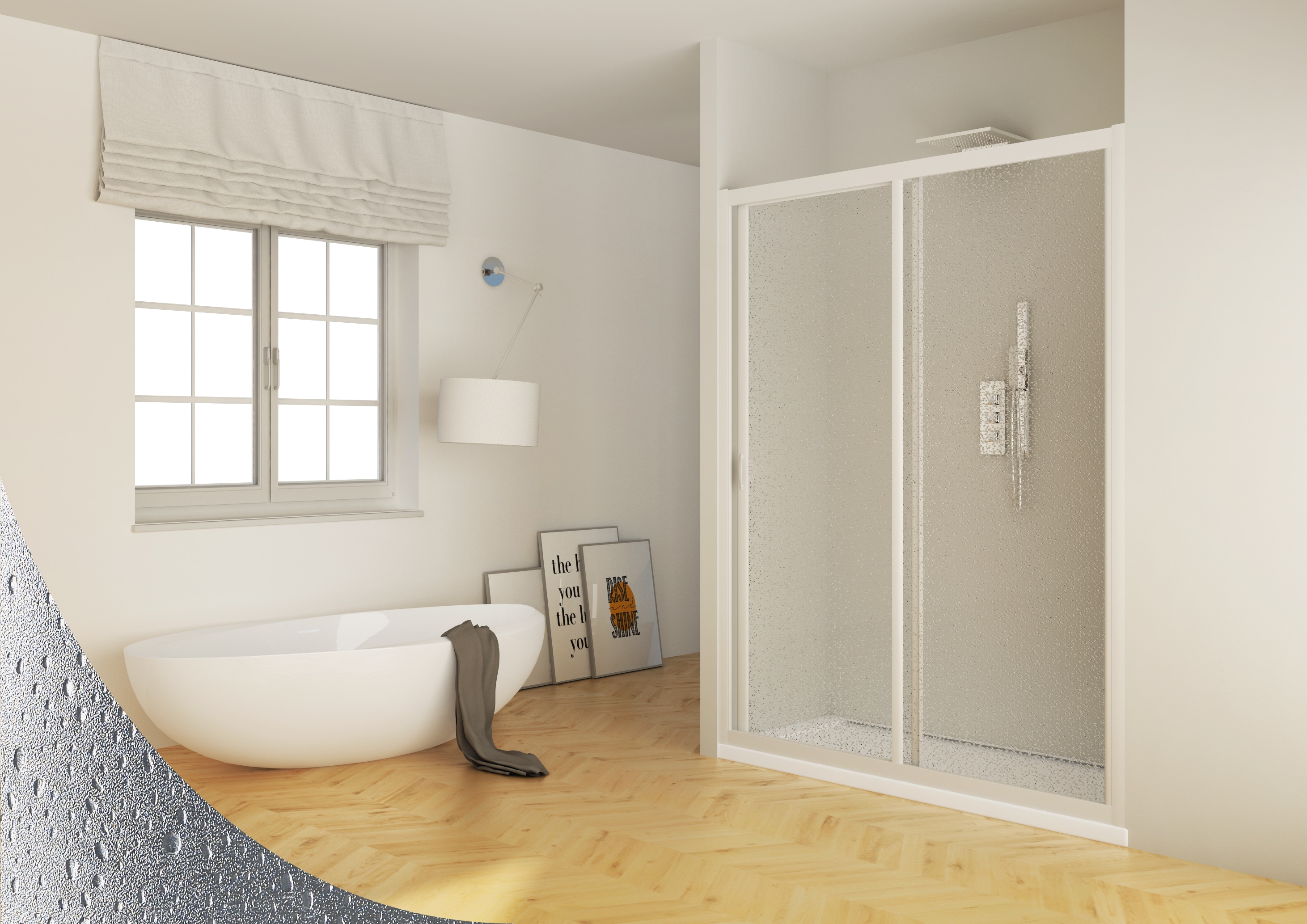 Nischenduscht&uuml;r &raquo;Maestro&laquo; 110-120 | versch. Gr&ouml;&szlig;en - Bild 1