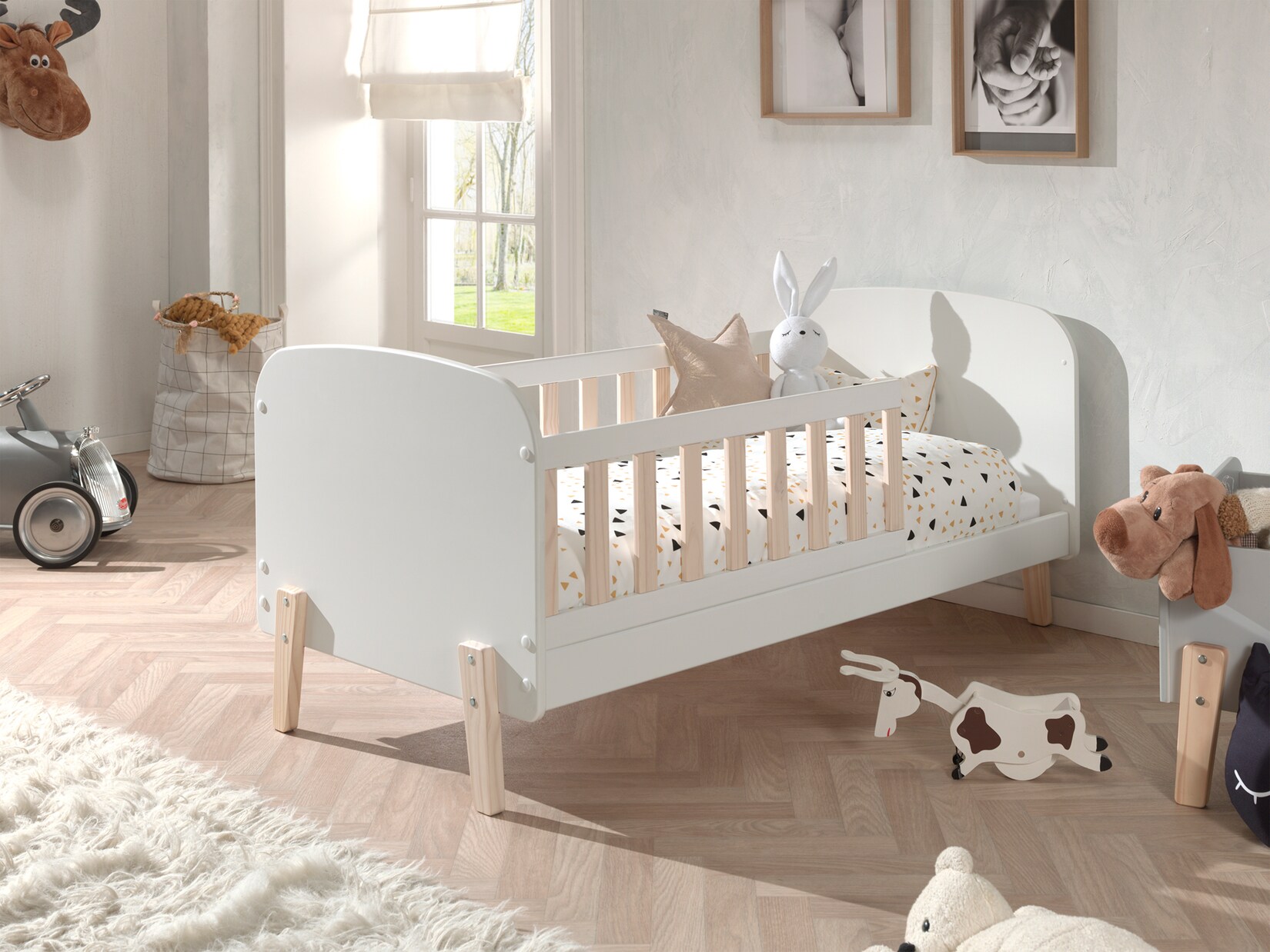 Kinderbett Kiddy 70 x 140 cm weiß