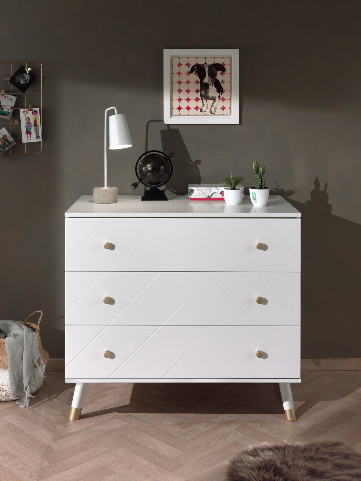 Billy Kommode mit 3 Schubladen, Ausf. Satin Weiß | 05420070236164