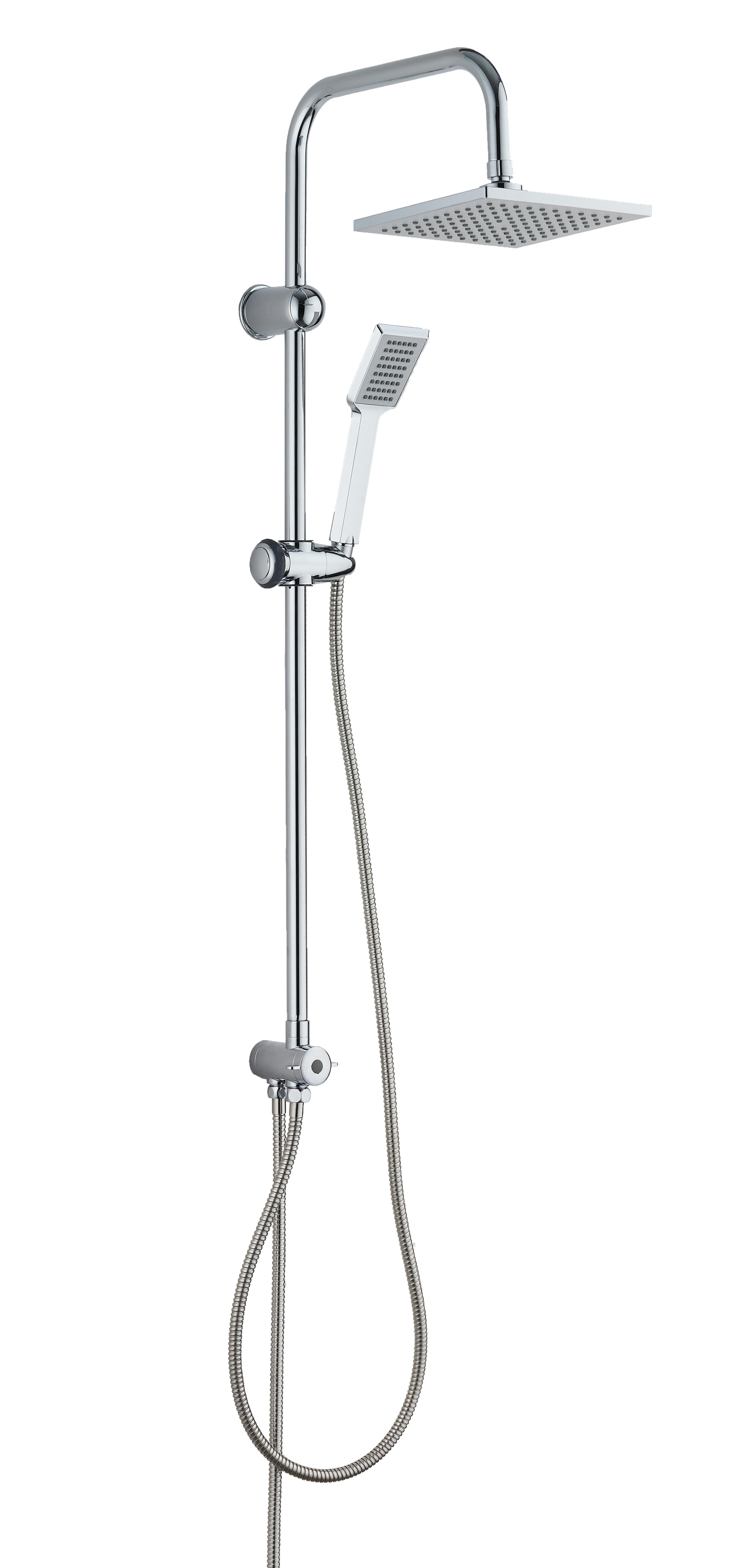 Sch&uuml;tte &Uuml;berkopfbrause Set, Chrom - Bild 1