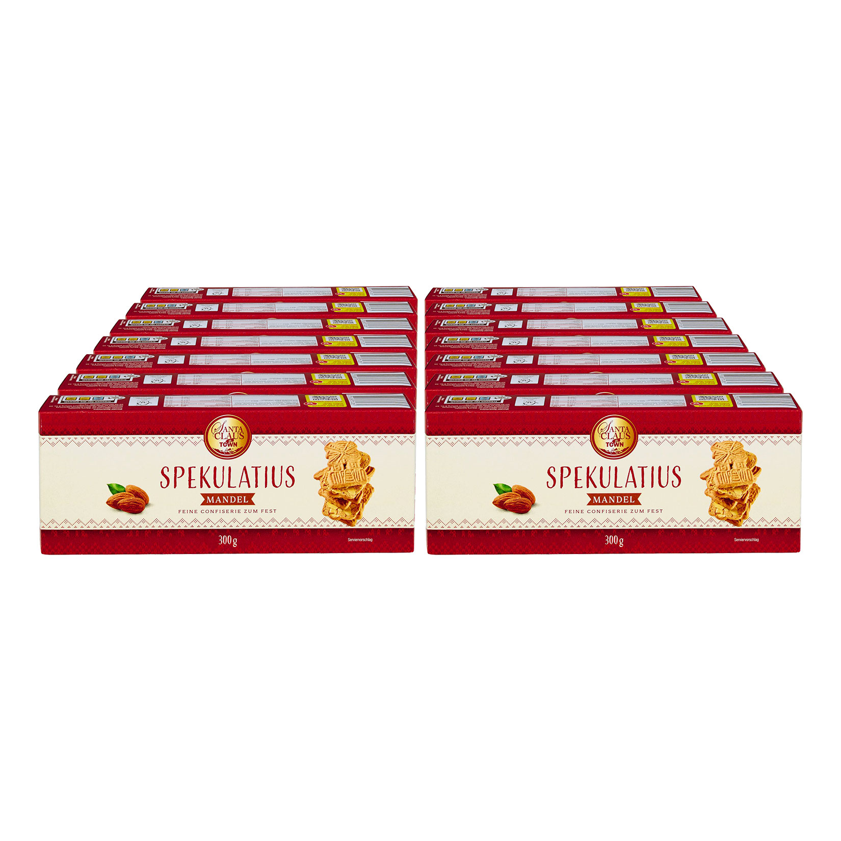 Santa Claus in Town Mandelspekulatius 300 g, 14er Pack - Bild 1