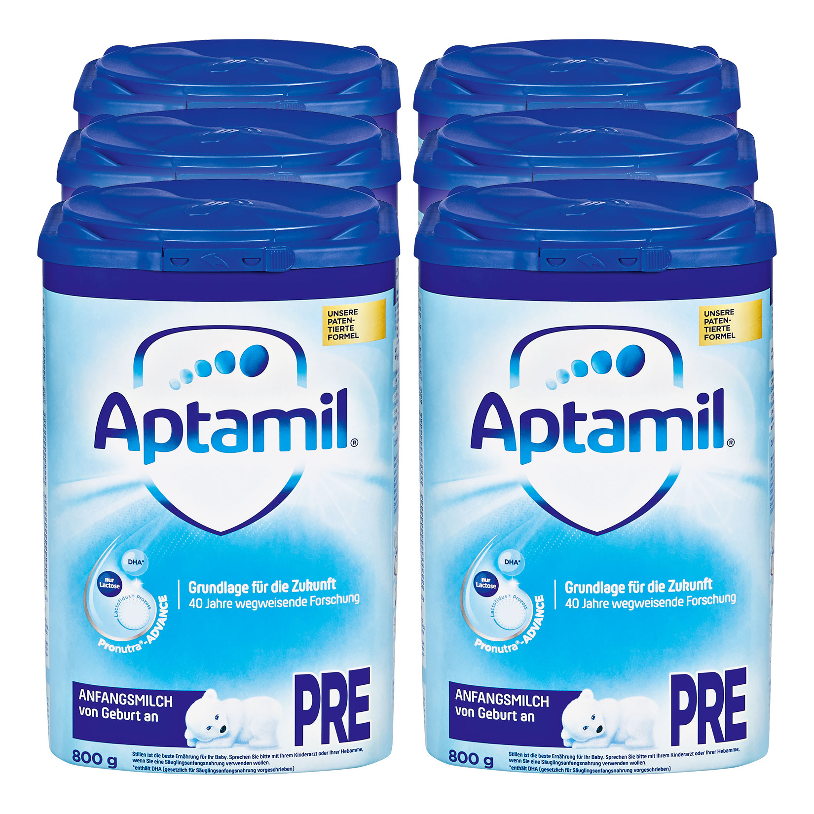 Aptamil Anfangsmilch Pre 800 g, 6er Pack - Bild 1