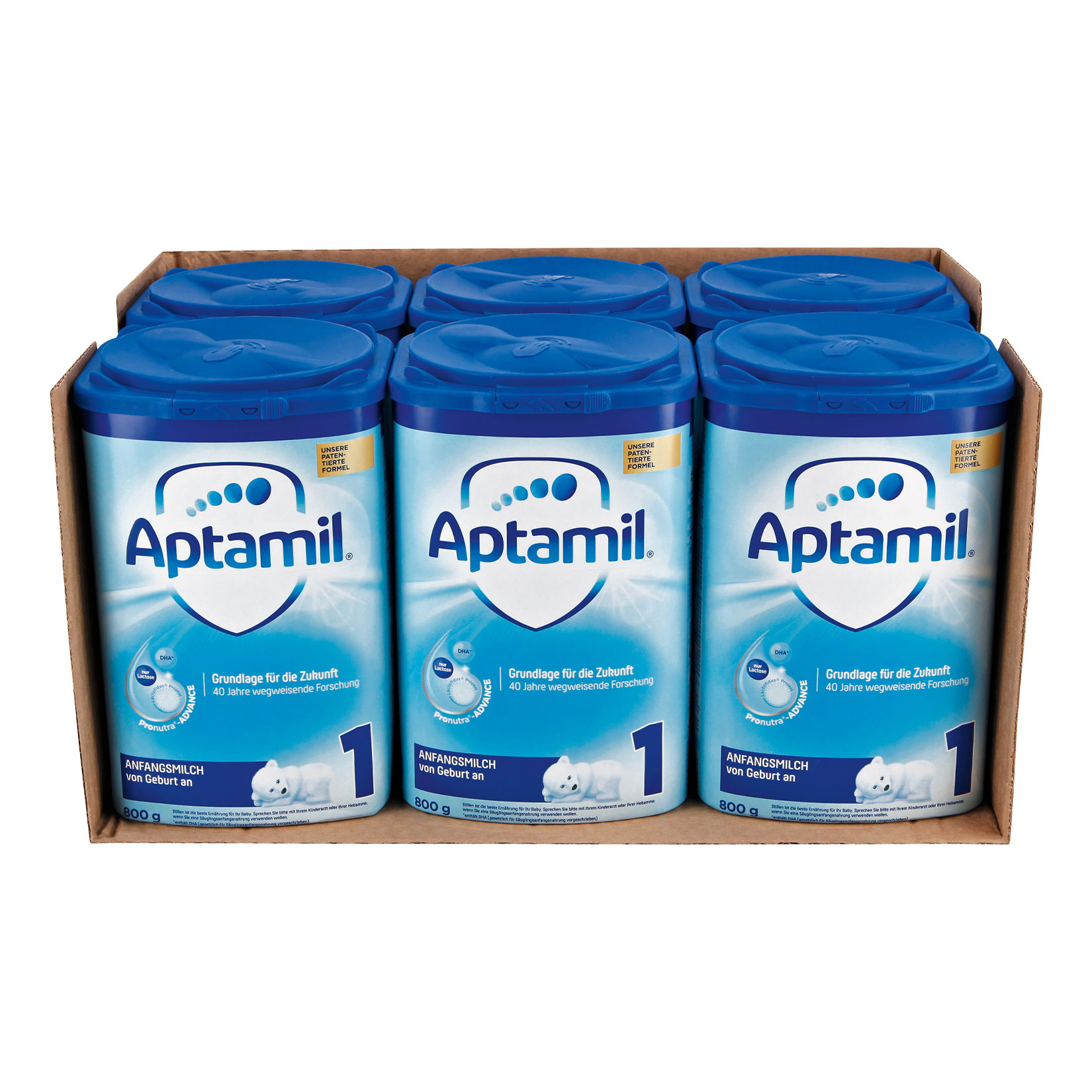 Aptamil Anfangsmilch 1 800 g, 6er Pack - Bild 1