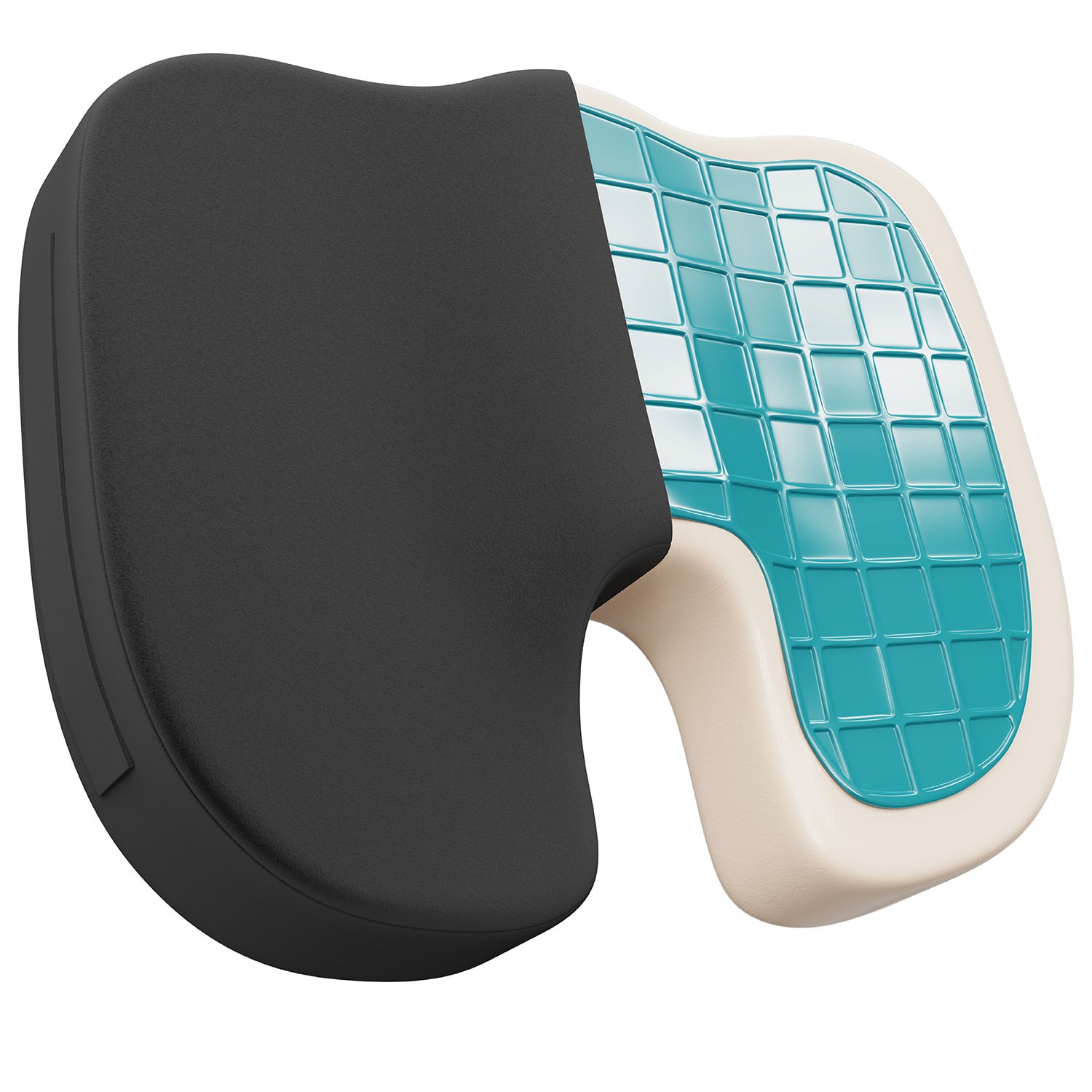 Stei&szlig;bein- und Haltungskissen mit Gel - Bild 1