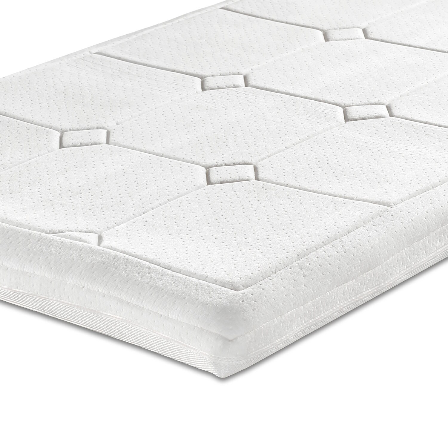 Bestschlaf Visko-Mineralschaum Klima-Wendeau?age »Plus Spezial« mit 3D-Abstandsgewebe, 8cm dick 80×200 cm, Weiß | 04260346887833