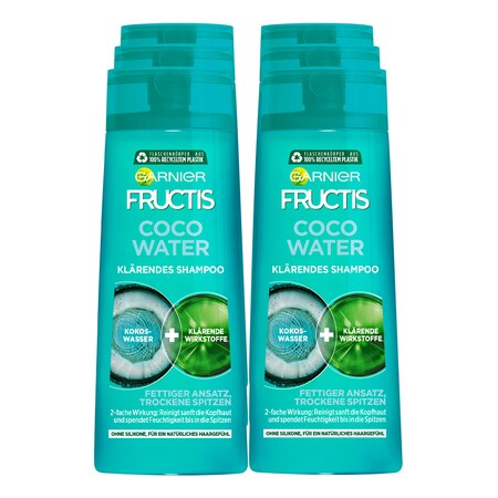 Garnier Fructis Shampoo FATS Coco Water 250 ml, 6er Pack online kaufen bei  Netto