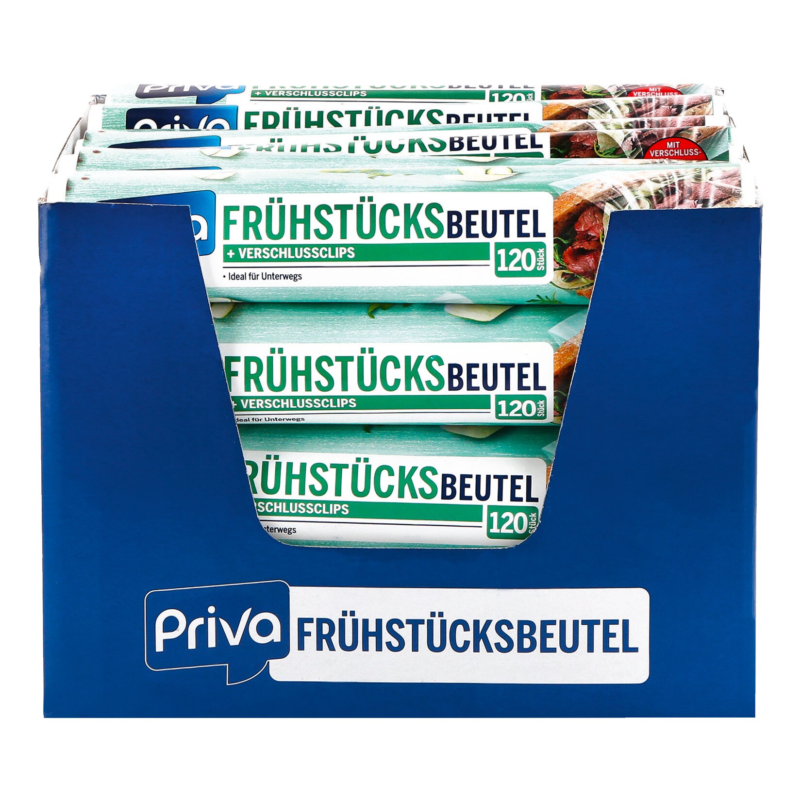 Priva Fr&uuml;hst&uuml;cksbeutel 120 St&uuml;ck, 24er Pack - Bild 1