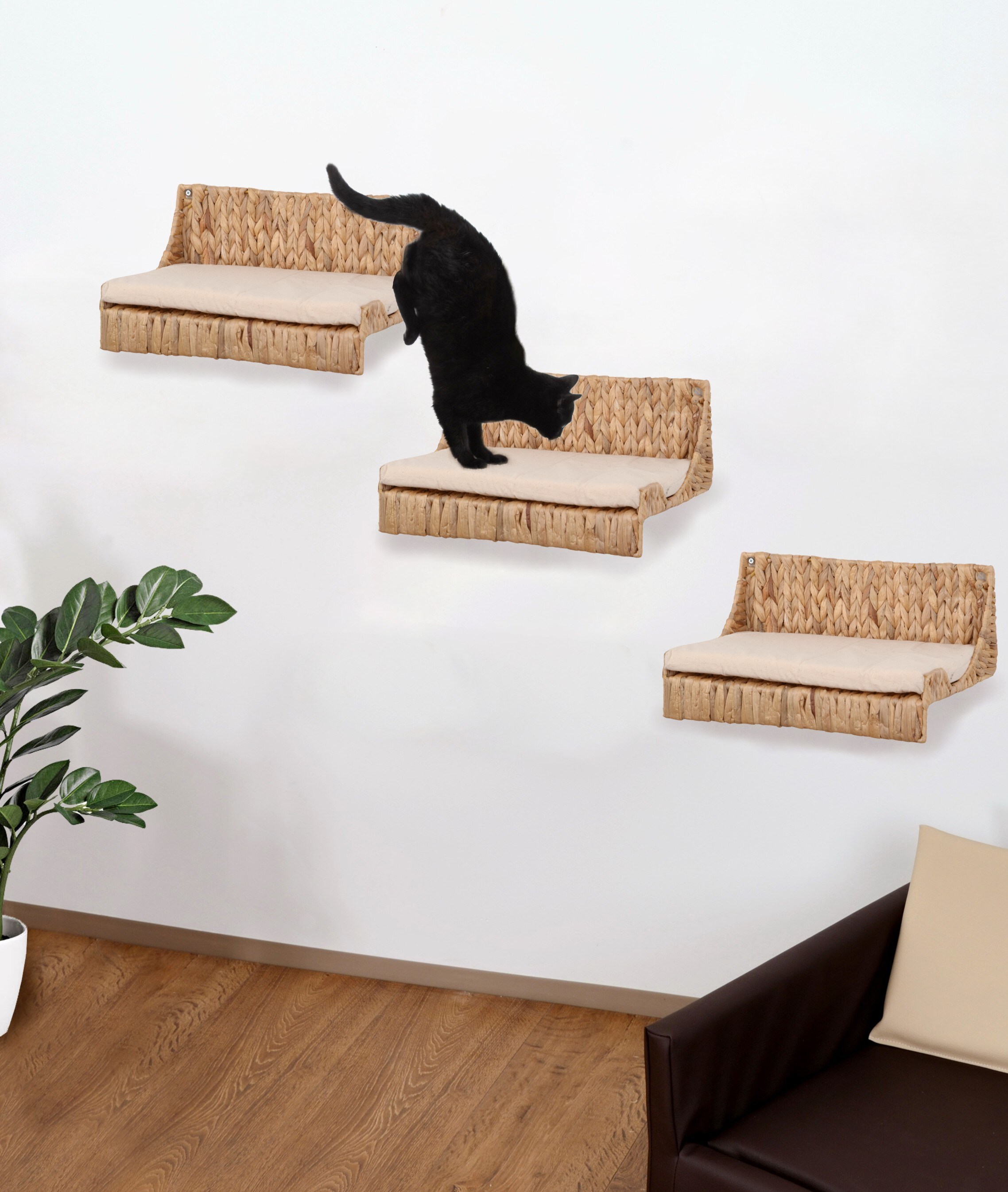 SILVIO DESIGN Kletterwand &laquo;Fenja&raquo; 3-teilig, natur - Bild 1