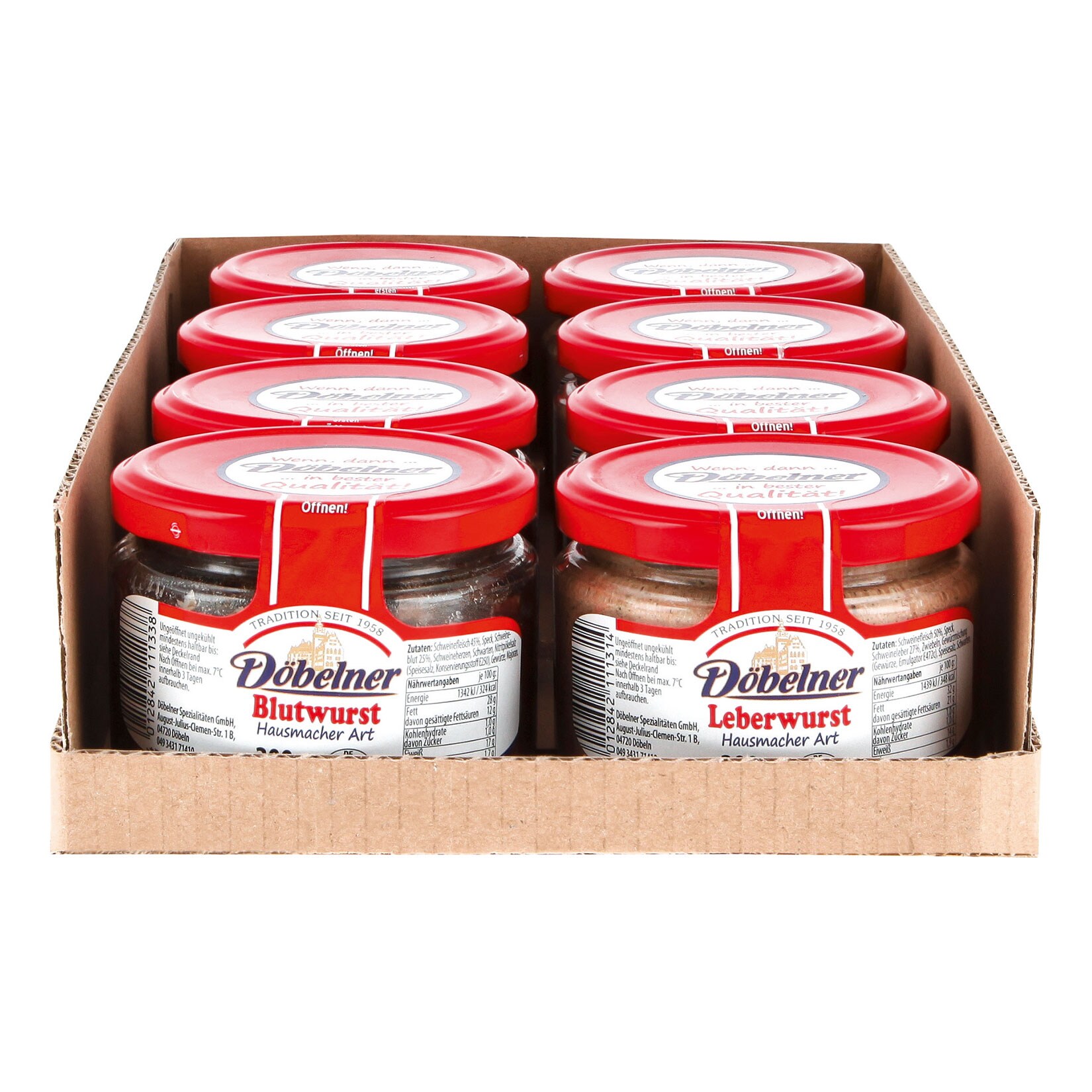 D&ouml;belner Wurstkonserven 200 g, verschiedene Sorten, 8er Pack - Bild 1