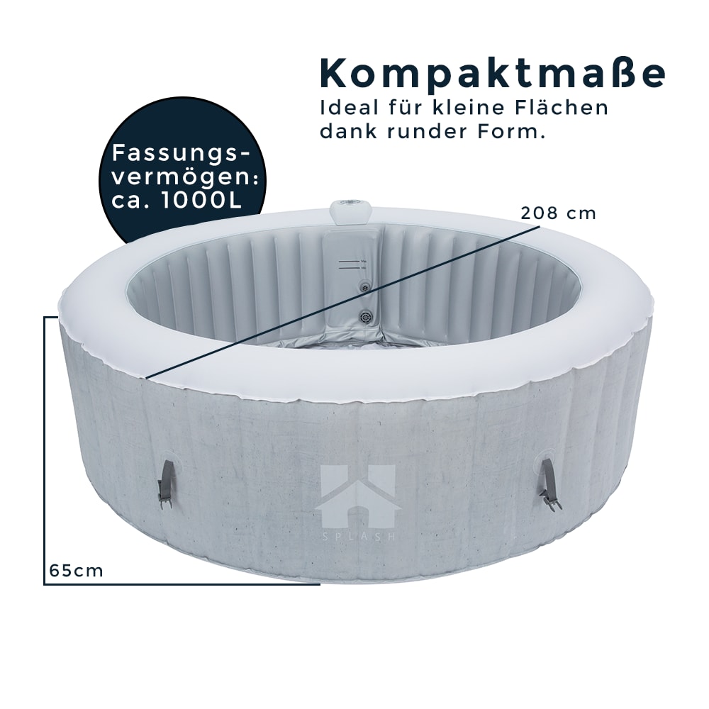 HOME DELUXE Outdoor Whirlpool SPLASH - versch. Farben - Bild 1