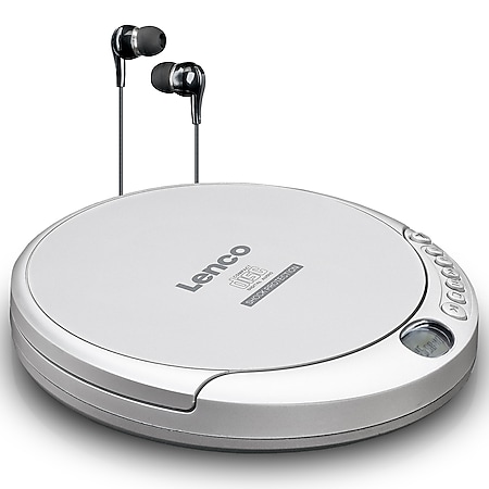 Lenco CD-201SI - Tragbarer CD-Player mit Anti-Schock - Hörbuchfunktion -  Akku-Aufladefunktion - Silber online kaufen bei Netto