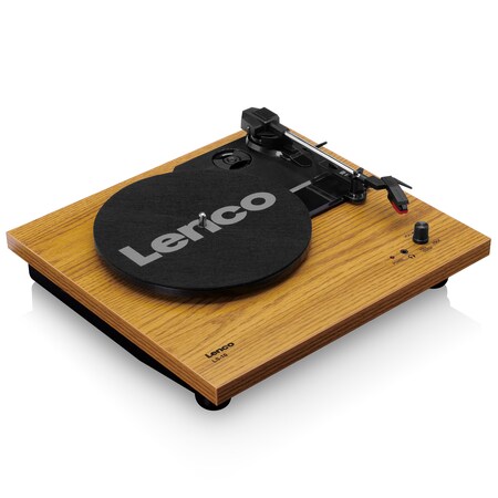 Lenco LS-10WD Lautsprecher - und Riemenantrieb - - - Holzgehäuse mit bei eingebaute online Kopfhöreranschluß kaufen Holz Plattenspieler Netto