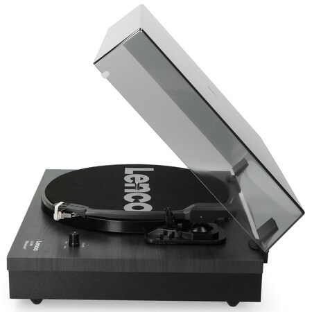 Lenco LS-300BK und Bluetooth online externen 10 Schwarz - zwei mit x RMS Watt Lautsprechern Netto Plattenspieler 2 kaufen - bei