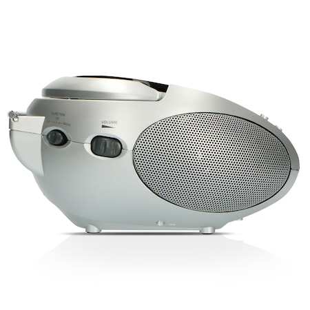 Tragbares kaufen bei CD-Player online Silber/Schwarz Black/Silver FM-Radio mit SCD-24 Lenco Netto Kopfhöreranschluß