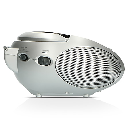 Lenco SCD-24 Black/Silver Tragbares FM-Radio mit CD-Player  Kopfhöreranschluß Silber/Schwarz online kaufen bei Netto