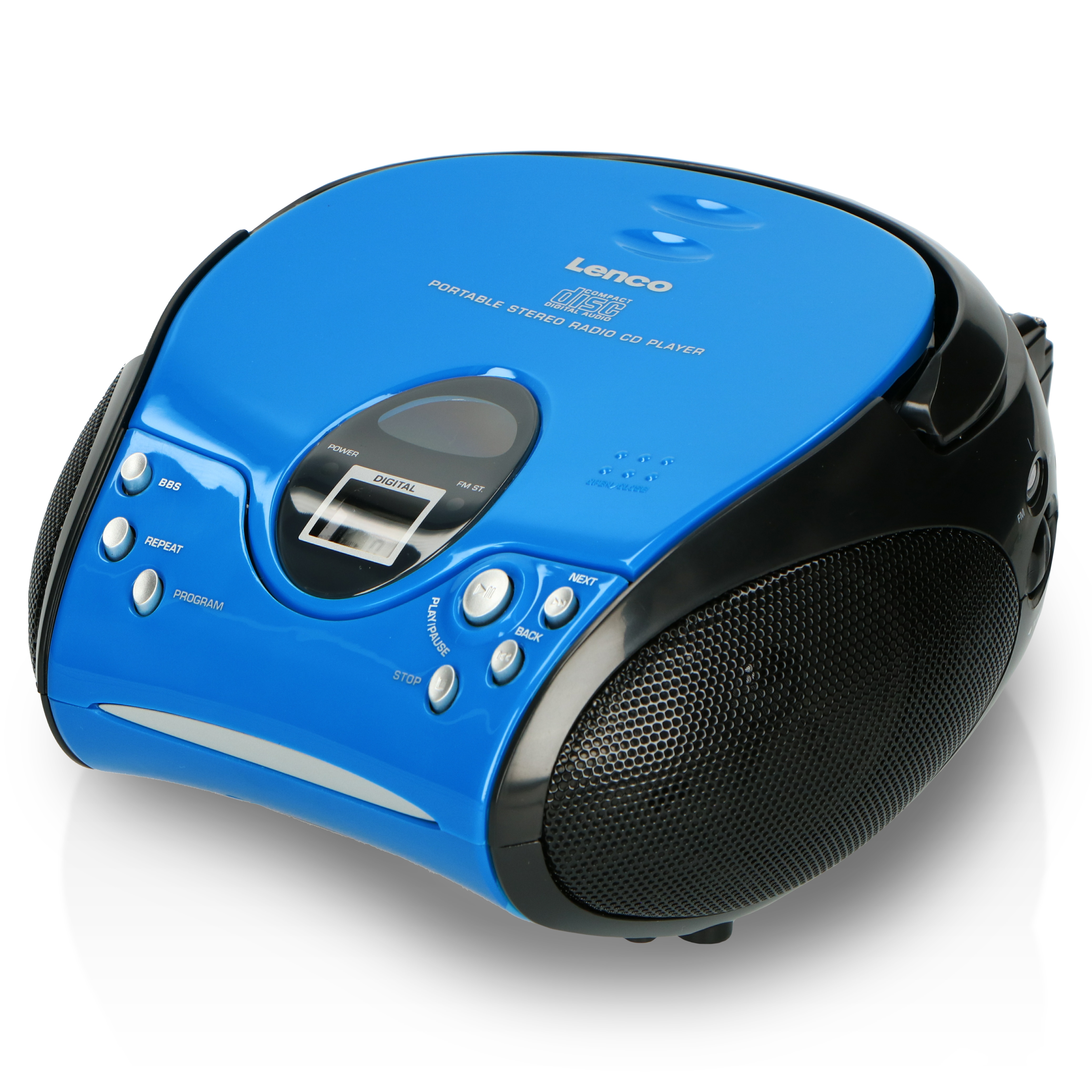 Lenco SCD-24 Blue/Black - Tragbares FM-Radio mit CD-Player - Kopfh&ouml;reranschlu&szlig; - Blau/Schwarz - Bild 1