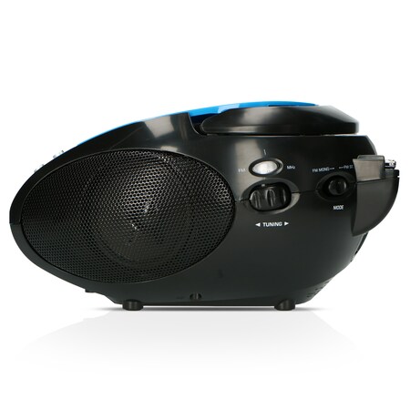 bei SCD-24 CD-Player Kopfhöreranschluß - online mit - Lenco - kaufen Blau/Schwarz Netto FM-Radio Tragbares Blue/Black