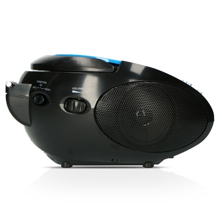 Blau/Schwarz - Blue/Black mit Tragbares Kopfhöreranschluß - SCD-24 - Netto CD-Player Lenco online FM-Radio kaufen bei