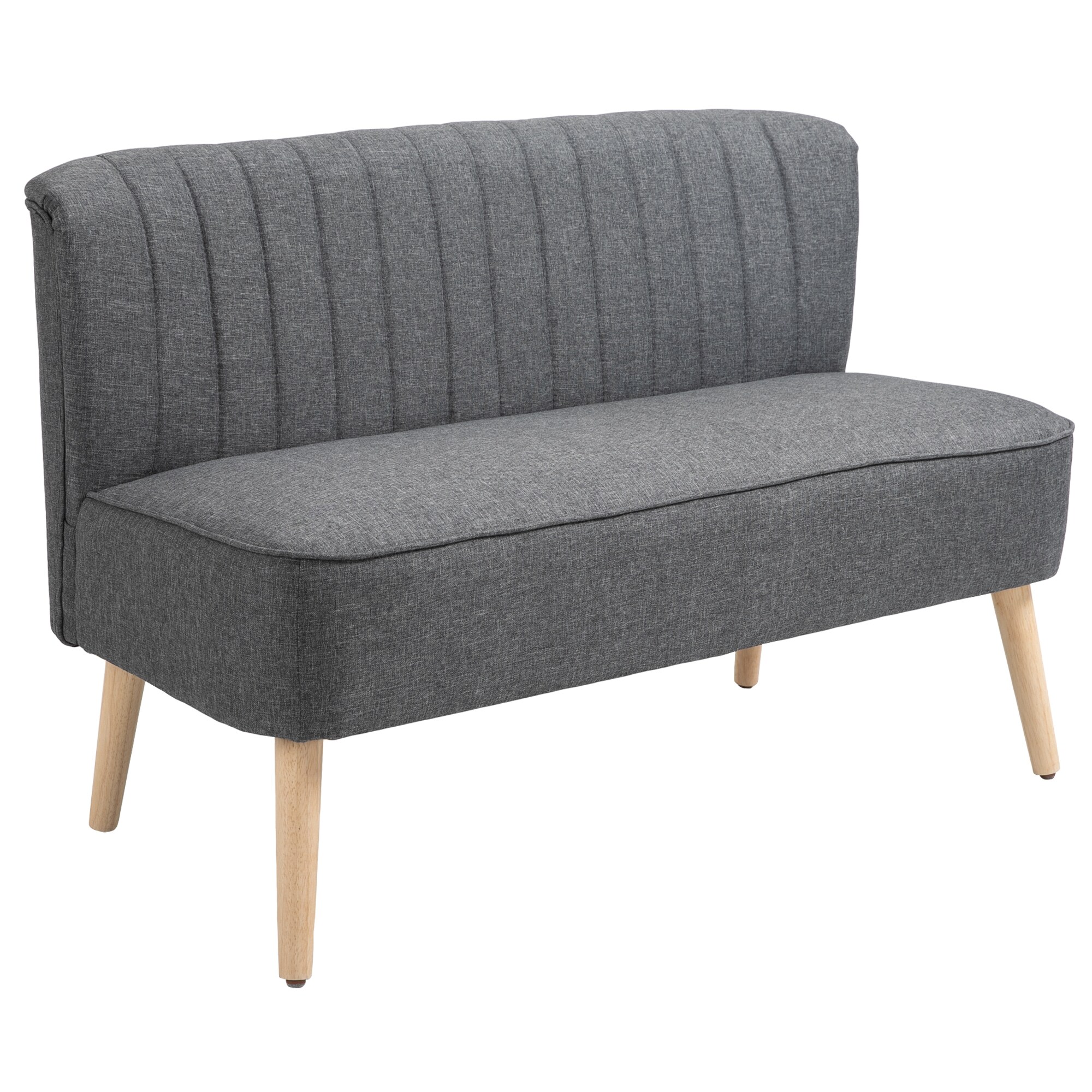 HOMCOM Sofa Holz, Stoff, Schaumstoff - Bild 1