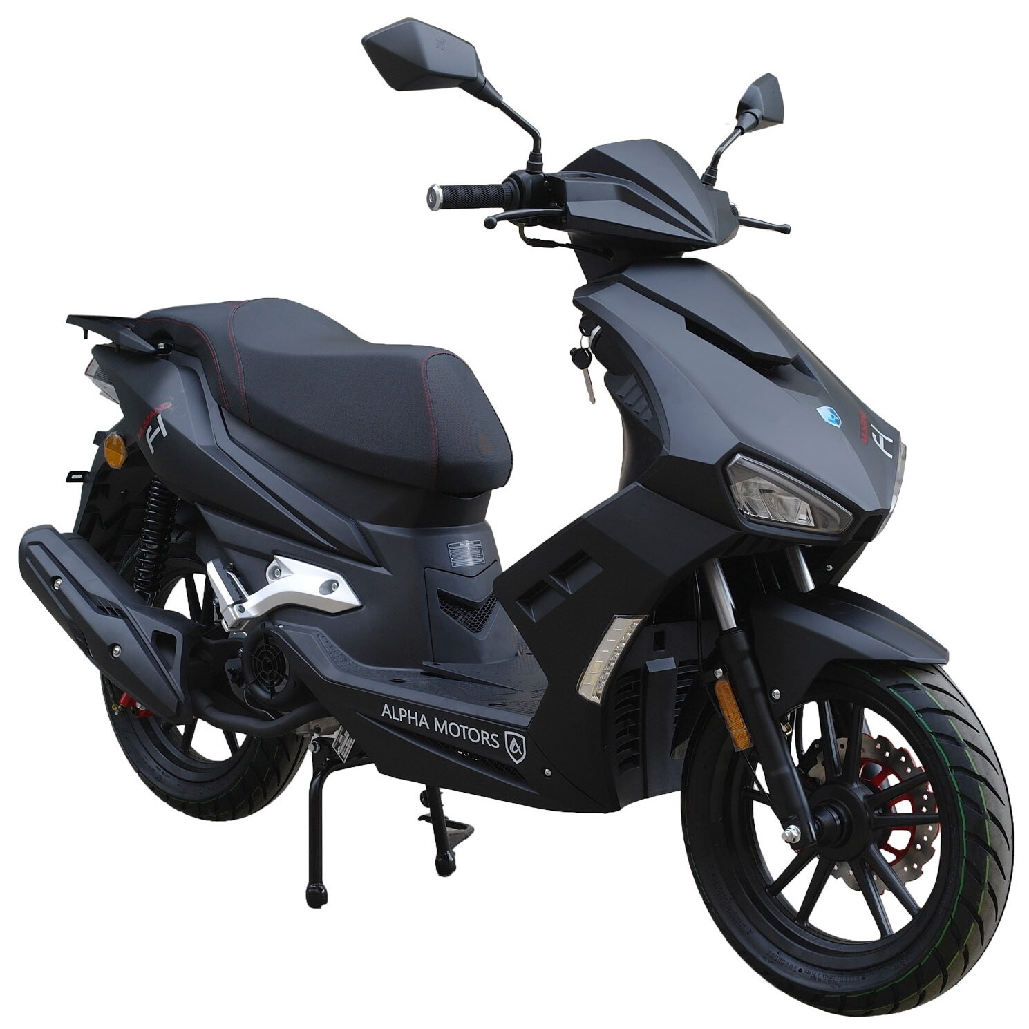 Alpha Motors Motorroller Mustang 125 ccm 85 kmh EURO 5+ mattschwarz