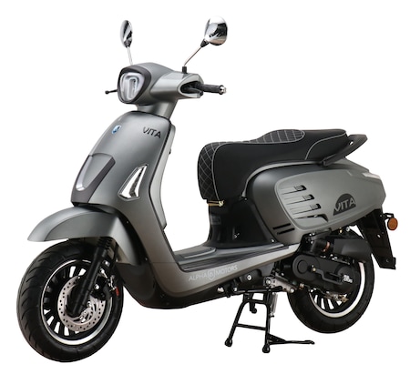 Alpha Motors Motorroller ccm Netto 5 EURO kaufen Vita kmh 50 bei 45 online mattgrau