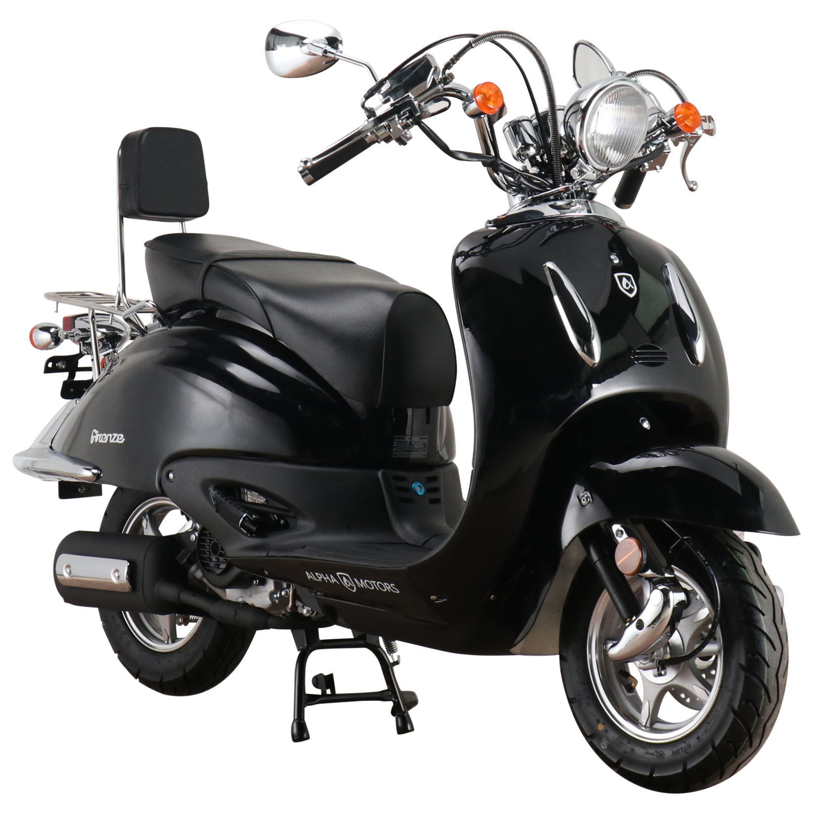Alpha Motors Mofaroller Retro Firenze 50 ccm 25 kmh EURO 5 schwarz