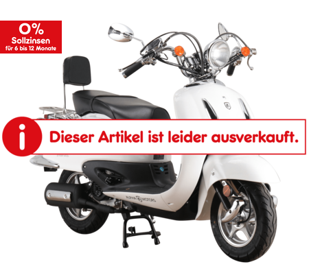 Alpha Motors Motorroller Retro 45 Firenze 5 kmh weiß ccm kaufen online Netto bei EURO 50