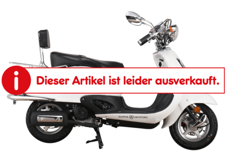 Alpha Motors Motorroller 50 kaufen Firenze 45 ccm Netto weiß EURO kmh online Retro bei 5