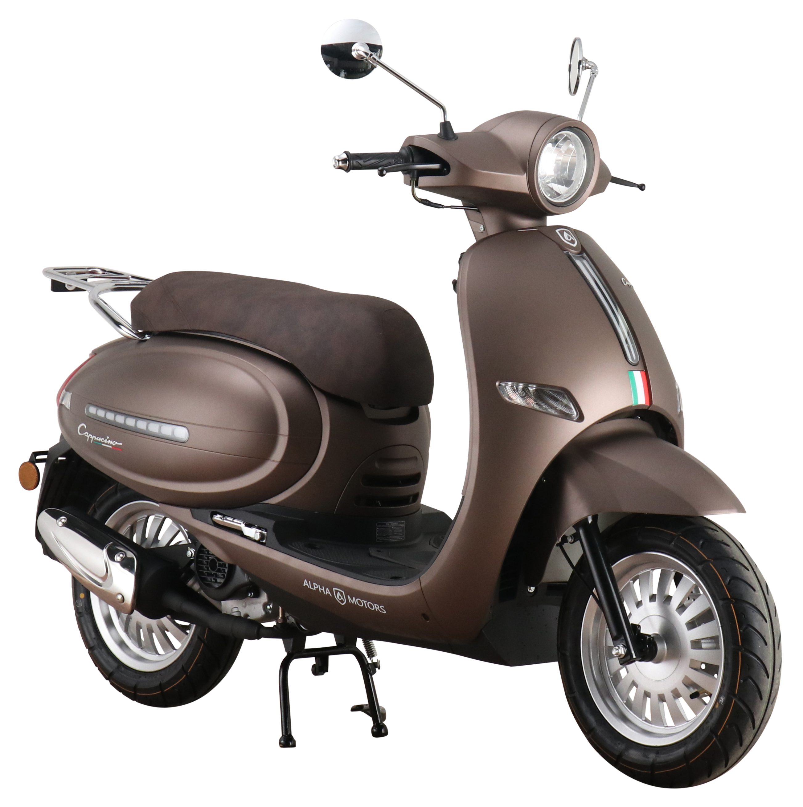 Alpha Motors Motorroller Cappucino 125 ccm 85 kmh EURO 5 mattbraun - Bild 1
