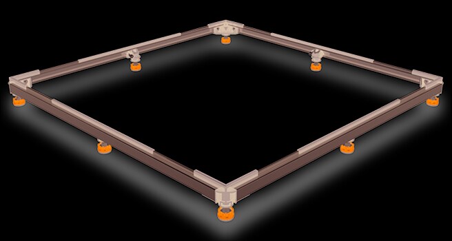 Kaldewei Duschwannen-Fuß- Rahmen FR5300 max.120x120 cm