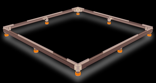 Kaldewei Duschwannen.Fuss- Rahmen FR 5300 max.90x90 cm - Bild 1