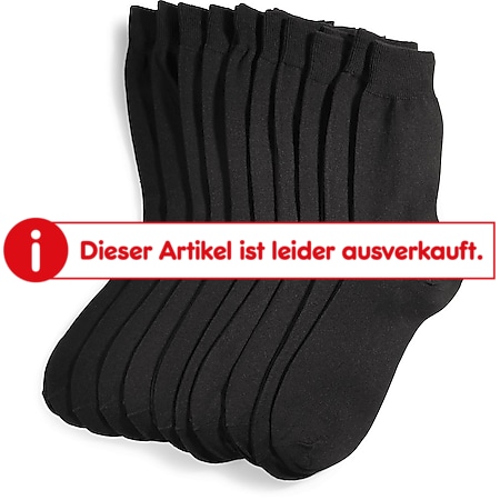 SoC Herren-Socke 10er Pack, GOTS - schwarz - Gr. 39/42 - versch. Farben & Größen - Bild 1