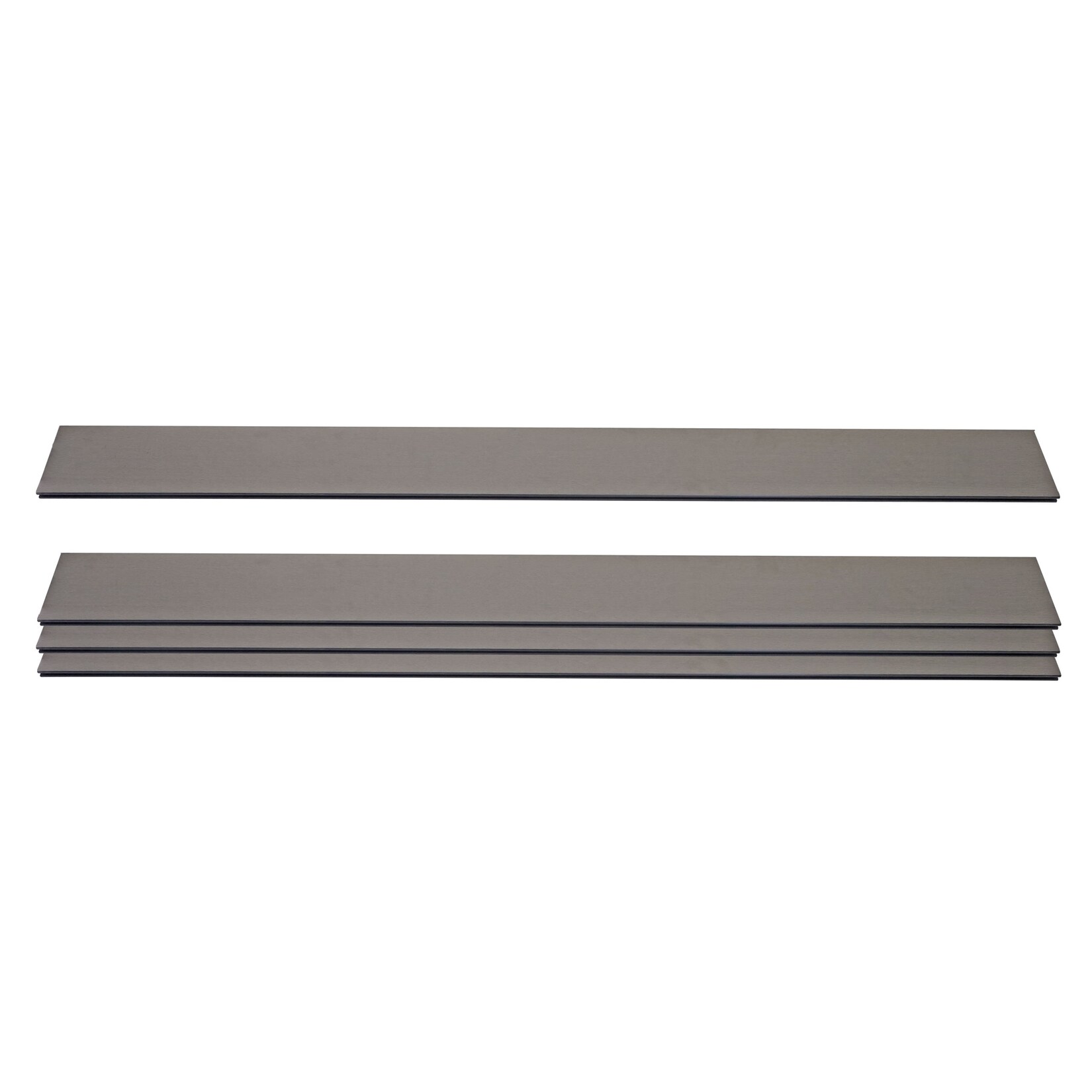 4er Set Latten für WPC-Sichtschutz Savoie, Bretter Windschutz, ca. 1qm ~ 180cm, grau | 04057651491059