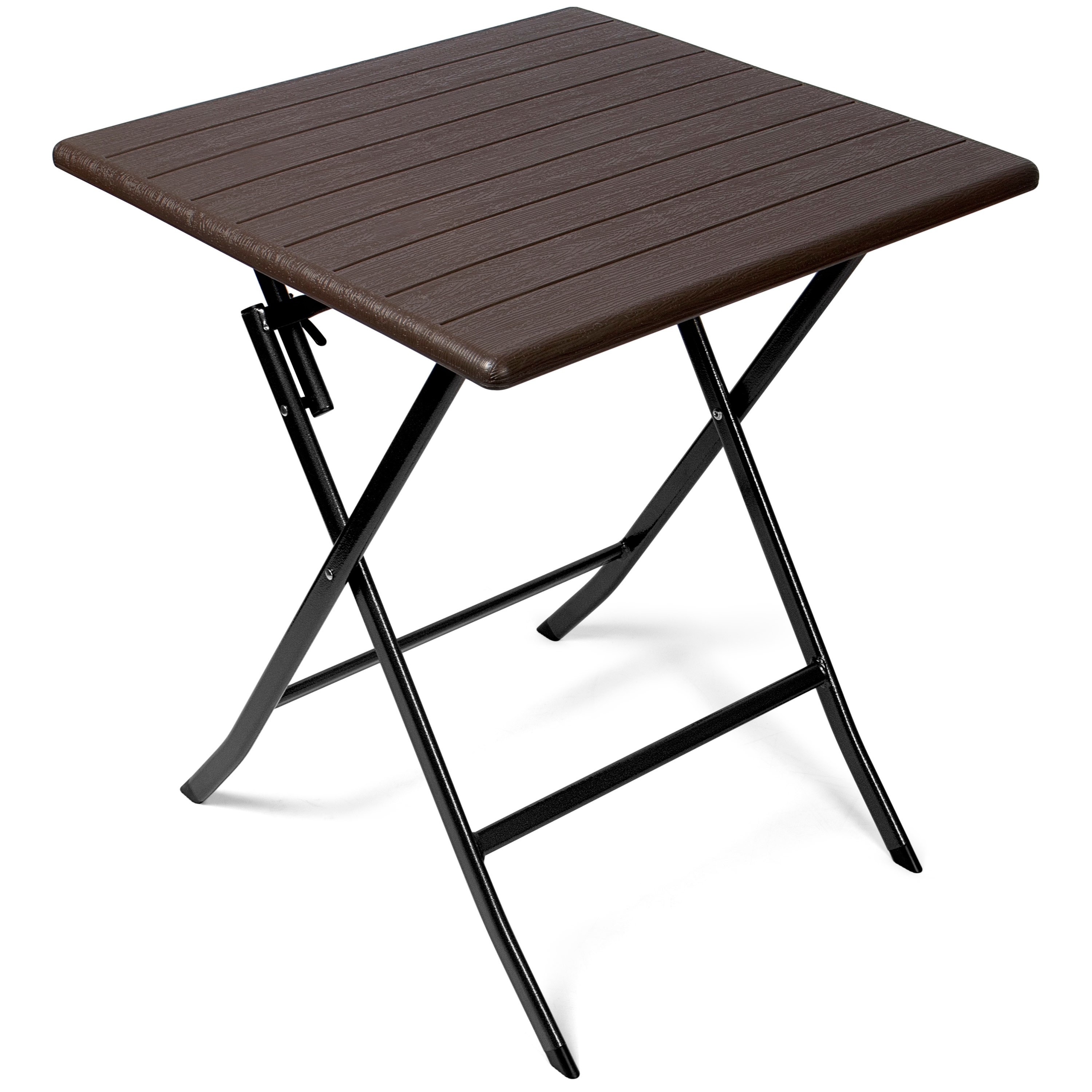 Vanage HDPE Holztisch eckig, braun, versch. Farben - Bild 1