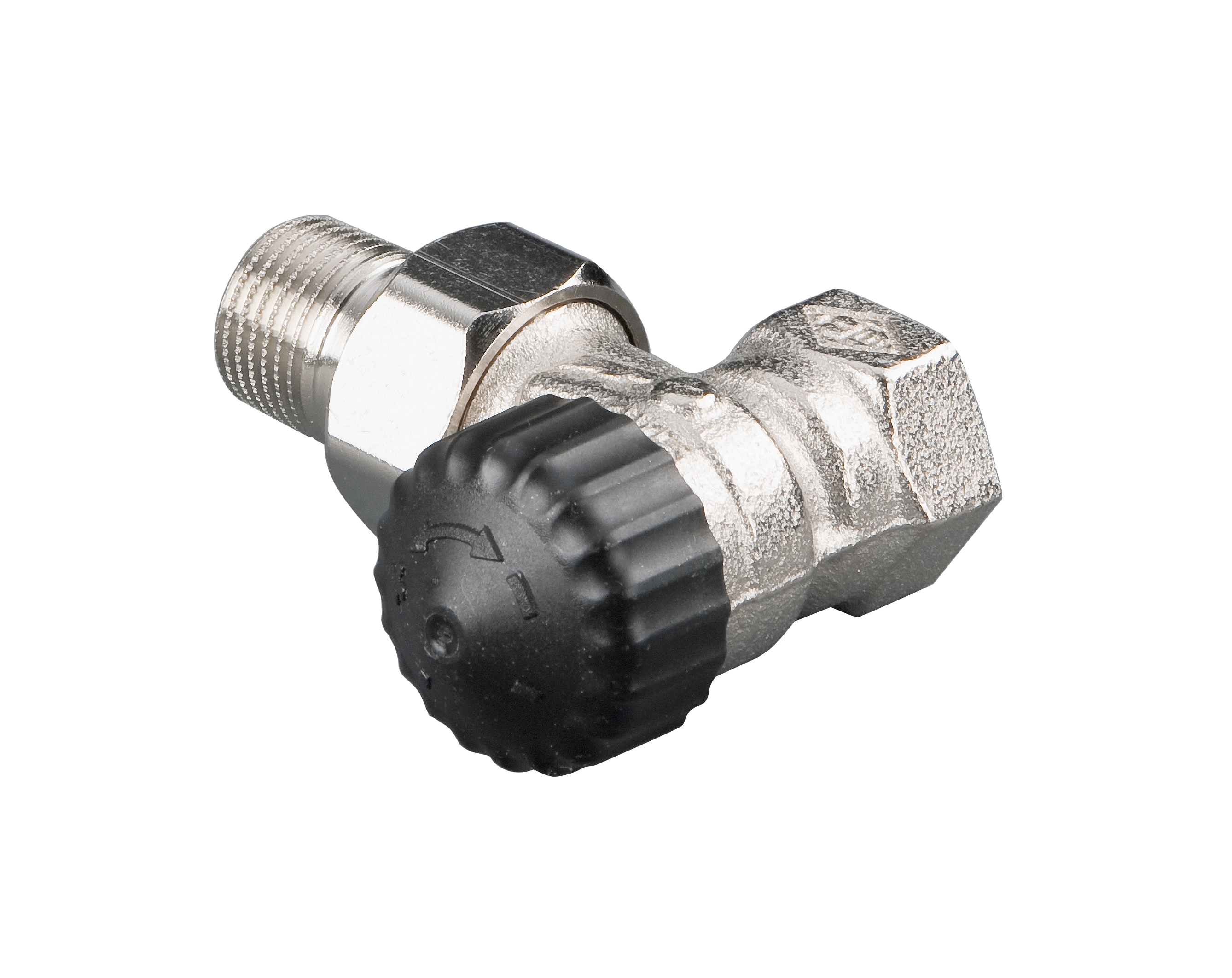 HEIMEIER Thermostat-Ventil 1/2 Z Eck, vernickelt - Bild 1