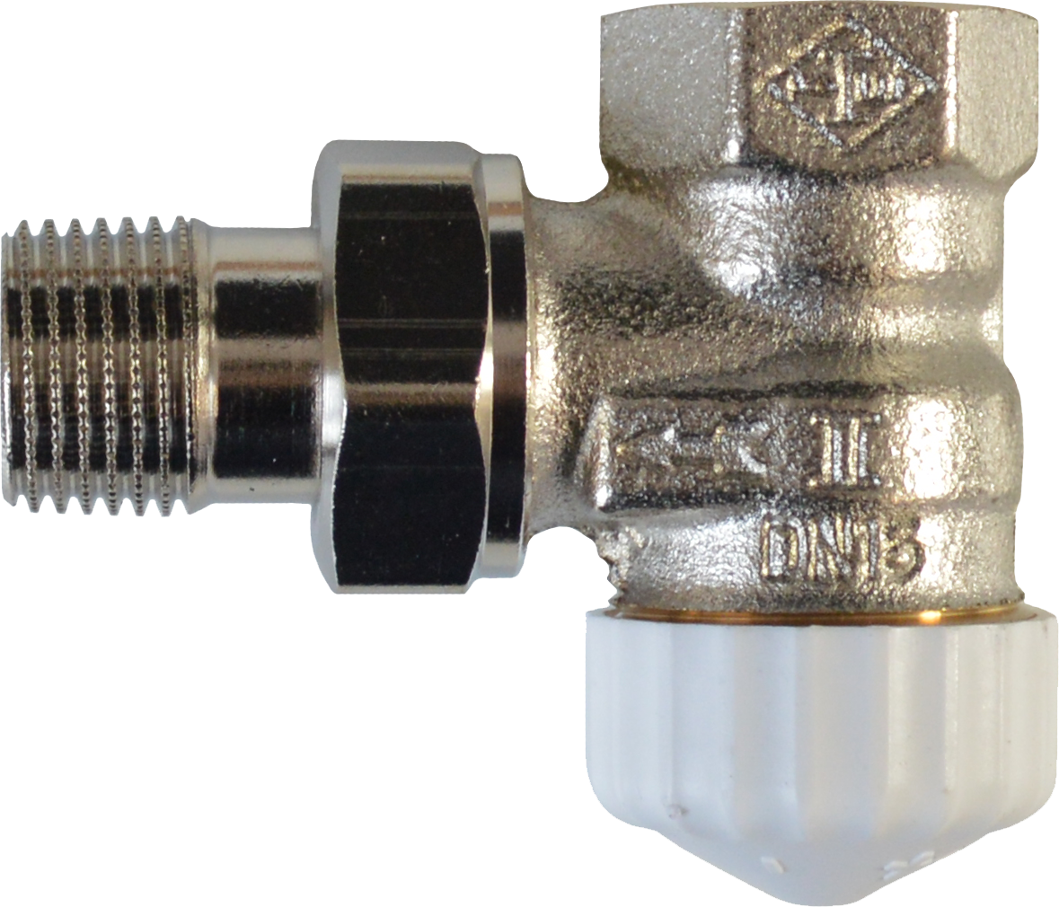 HEIMEIER Thermostat-Ventilunterteil 1/2 Eck, vernickelt,V-ex.2 - Bild 1