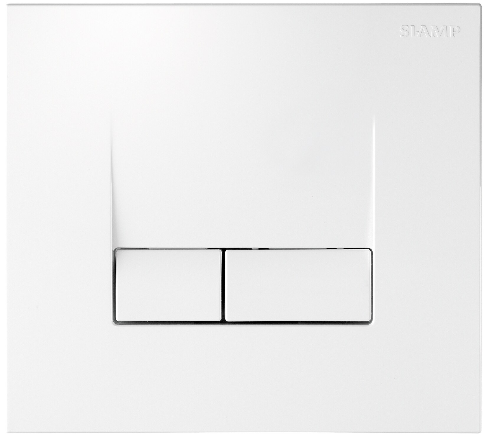 sanicomfort Betätigungsplatte 2Mengen, eckig, weiß | 04002071047966