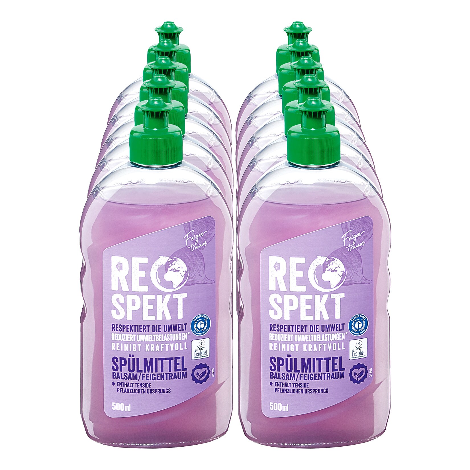 Respekt Sp&uuml;lmittel Balsam Feigentraum 500 ml, 10er Pack - Bild 1