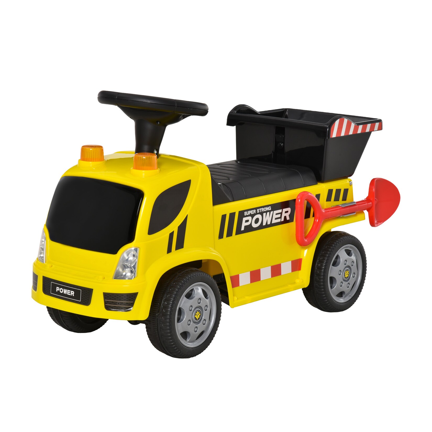 HOMCOM Sitzbagger für Kinder Metal, PP-Kunststoff | 04251774913492