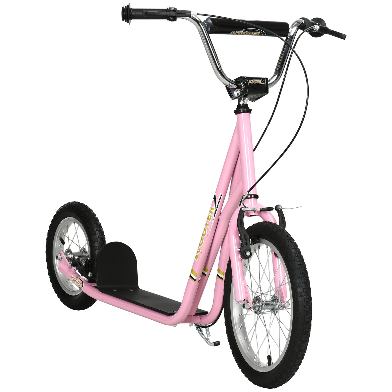 HOMCOM Kinderscooter Stahl, Gummi | 04251774914758