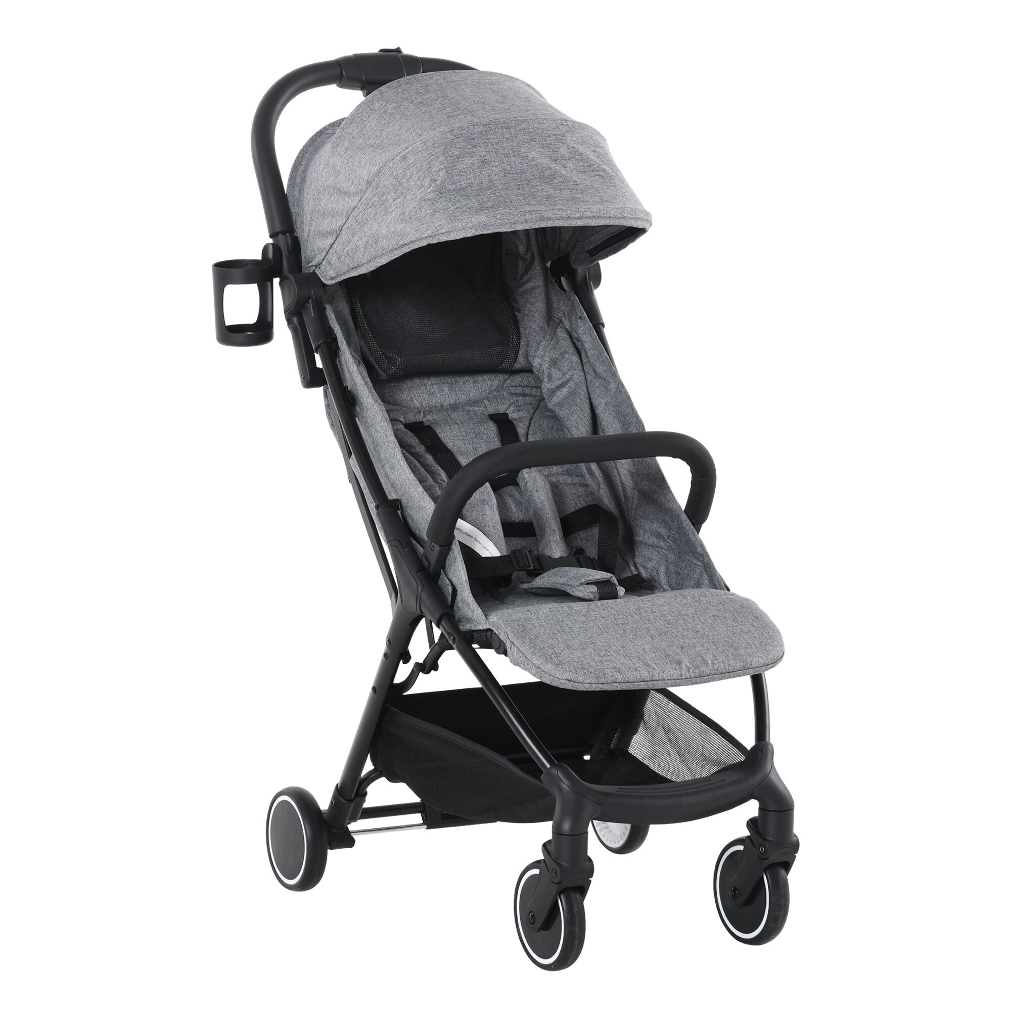 HOMCOM Kinderwagen Aluminium, Leinen, EVA - Bild 1