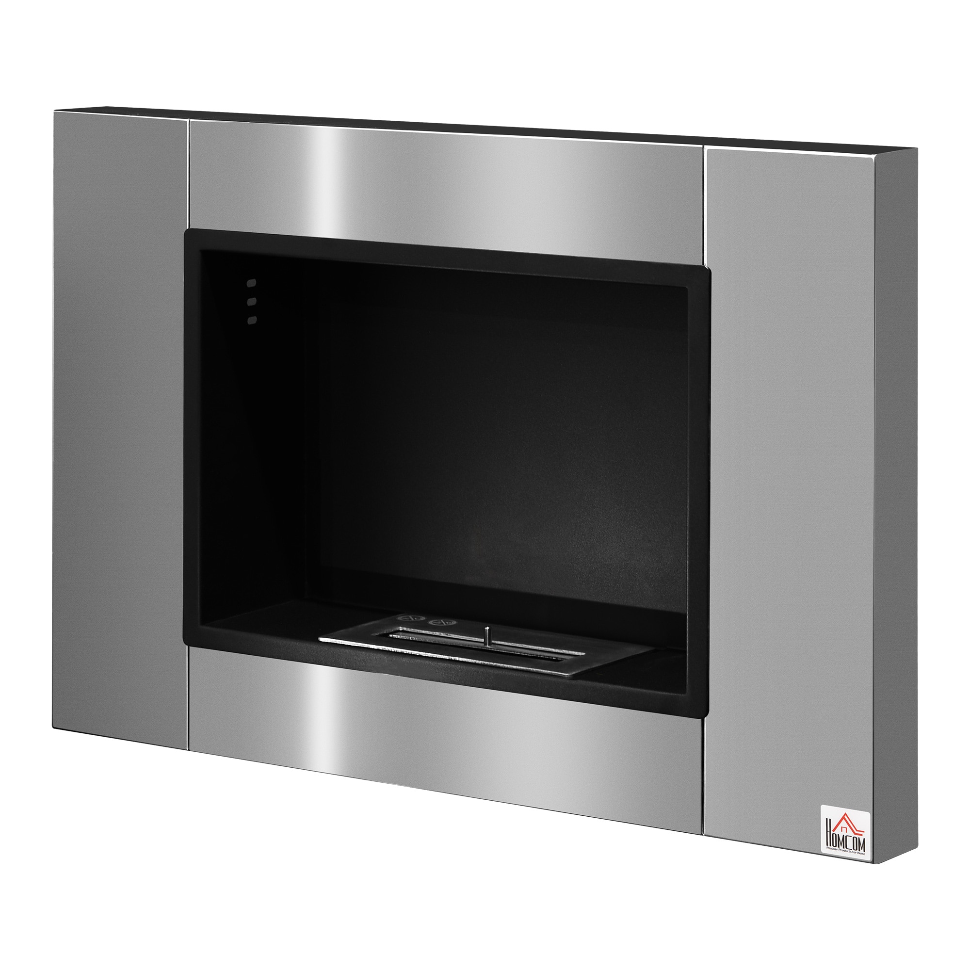 HOMCOM Ethanol-Kamin Edelstahl, Eisen - Bild 1