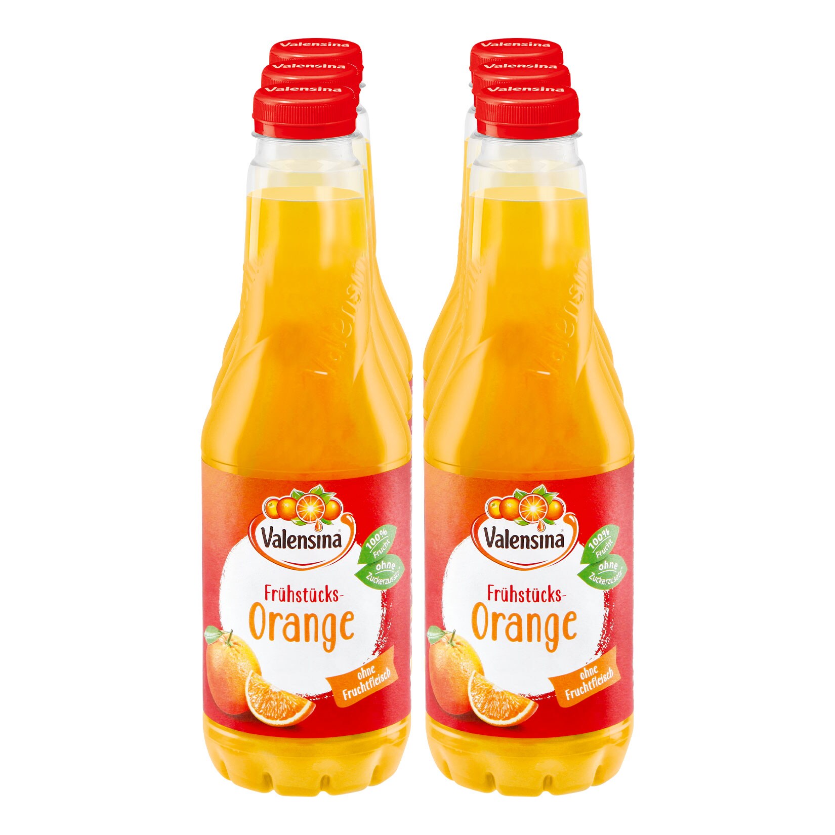 Valensina Fr&uuml;hst&uuml;cks-Orange 1 Liter, 6er Pack - Bild 1