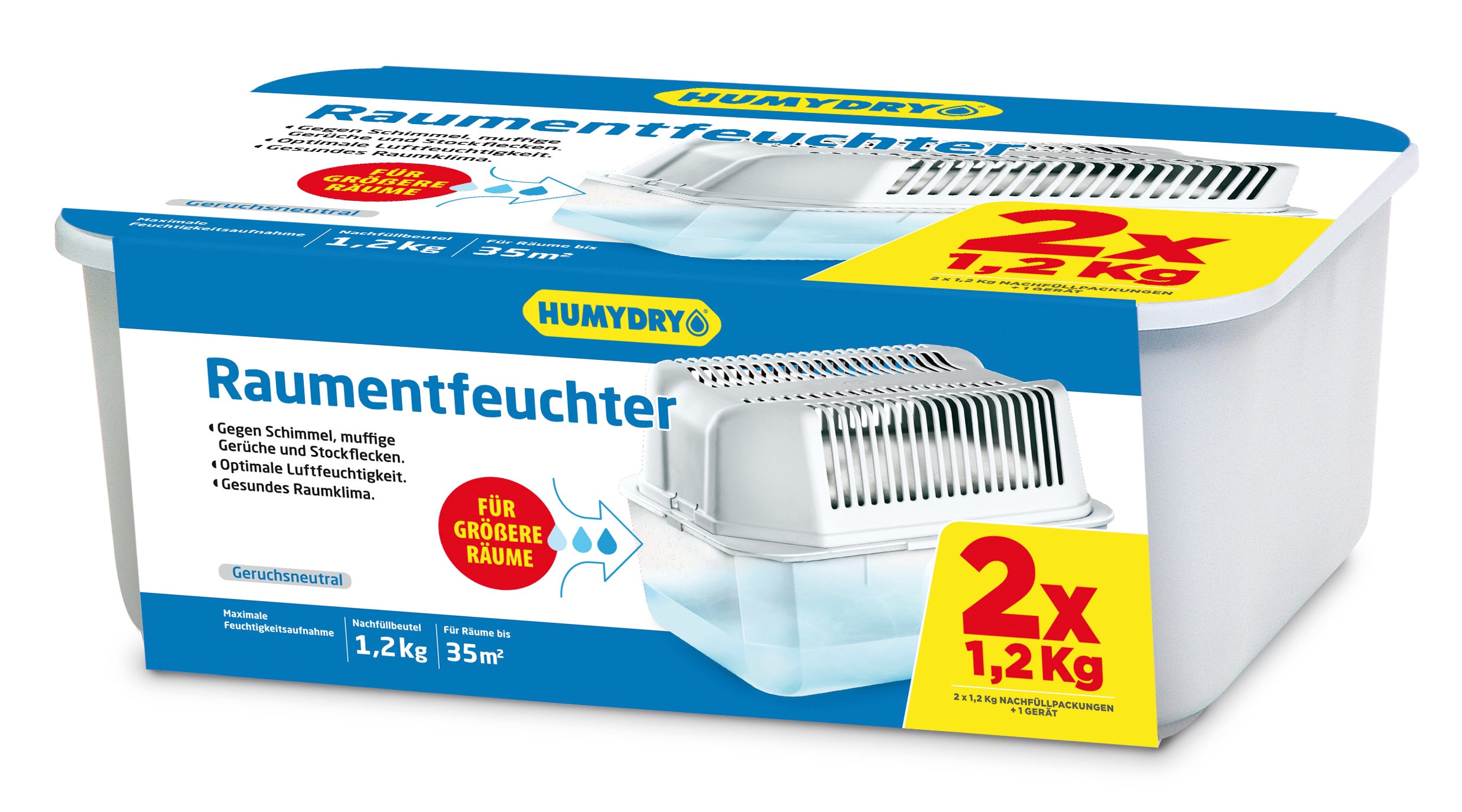 HUMYDRY Raumentfeuchter 2x1,2 kg - Bild 1