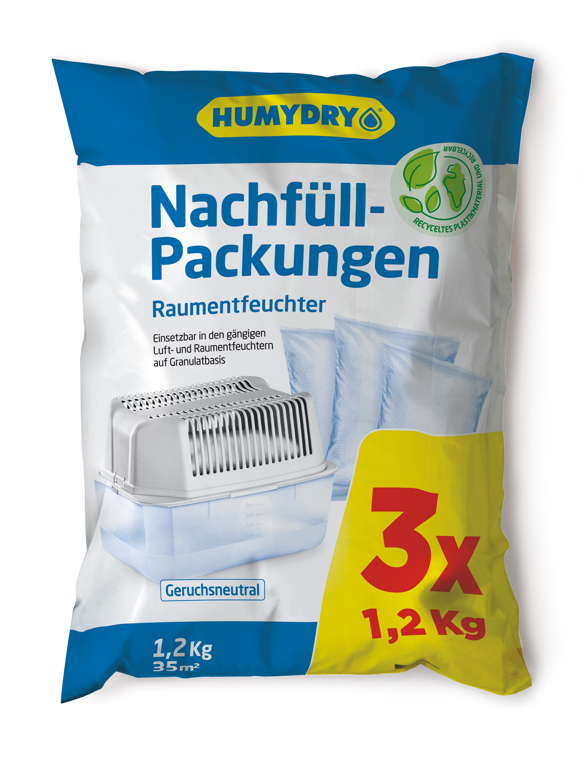 HUMYDRY Nachf&uuml;llpack 3x1,2 kg - Bild 1