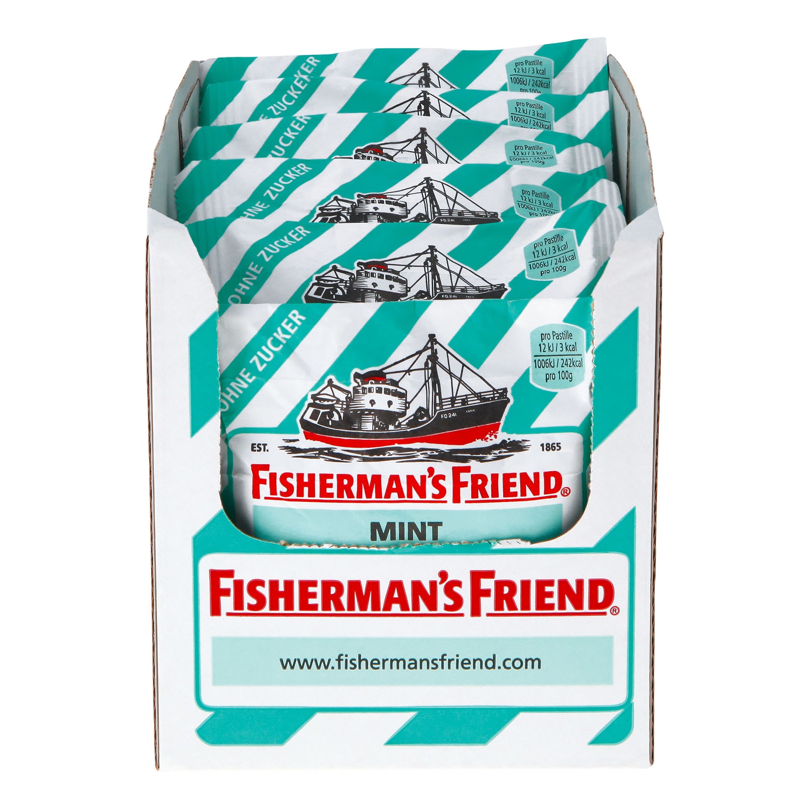 Fishermans, ohne Zucker Fishermans Friend Mint 25 g, 24er Pack - Bild 1